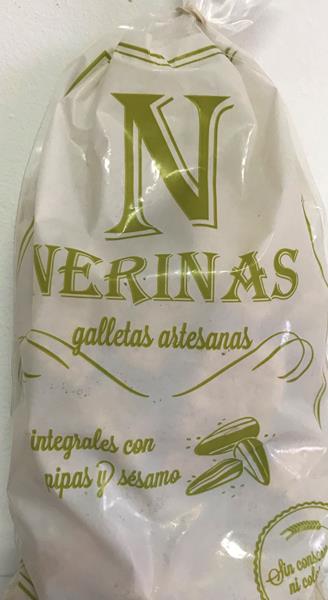 Galletas Nerinas integral pipas y sésamo 250g
